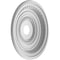 Ekena Millwork Cole PVC Medallion (Canopies up to 6"), 22"OD x 3 1/2"ID x 1"P, UltraCover Satin Blossom White CMP22COGBW - alternate 2